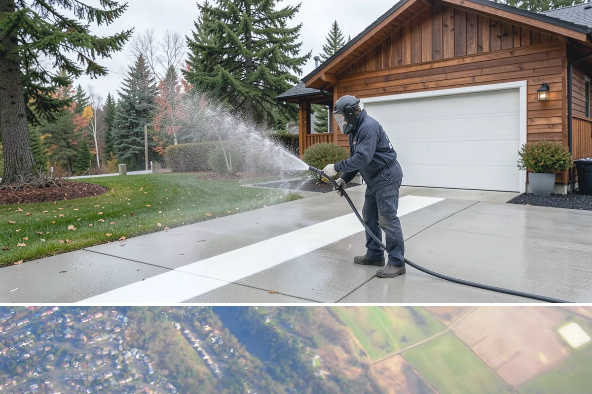 Balcony Cleaning in Algona, King County, WA - Late spring cleaning clears winter moss and readies the balcony for warm-weather use and open views.