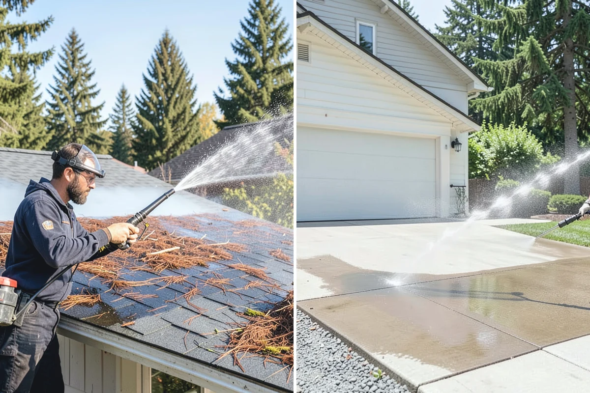 Balcony Cleaning in Auburn, King County, WA - Clear furniture and loose debris from the balcony