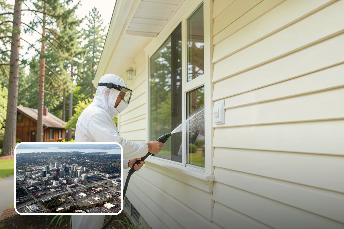 Balcony Cleaning in Bellevue, King County, WA - Removes slick moss and film from balcony flooring