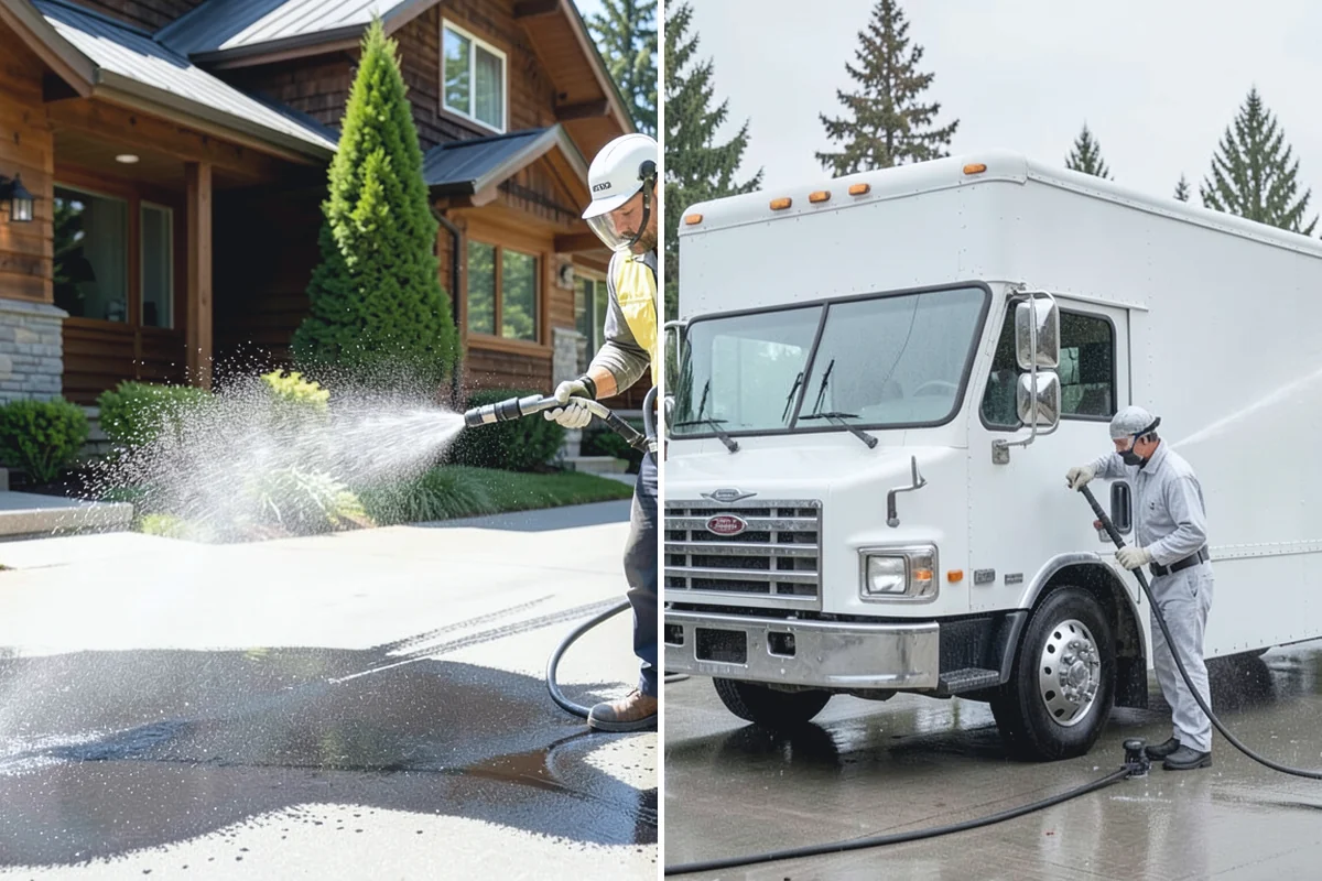 Balcony Cleaning in Bonney Lake, Pierce County, WA - Clear furniture and loose debris from the balcony