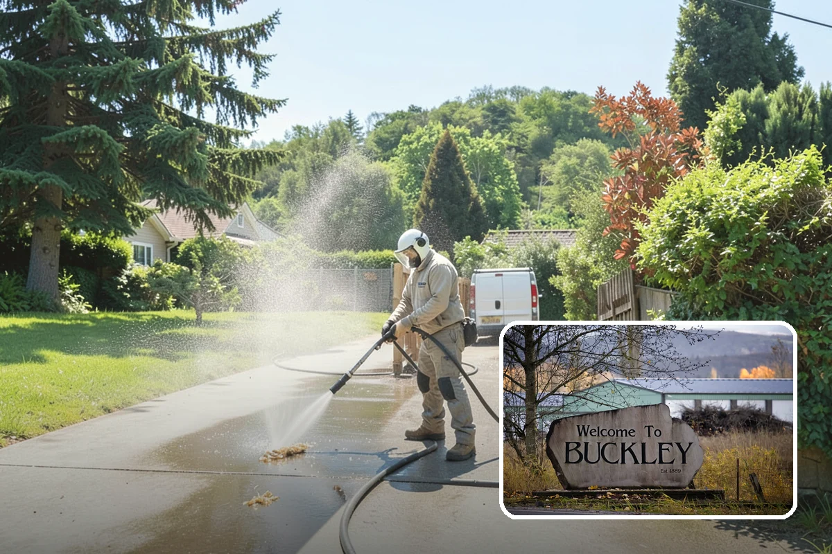 Balcony Cleaning in Buckley, Pierce County, WA - Removes slick moss and film from balcony flooring