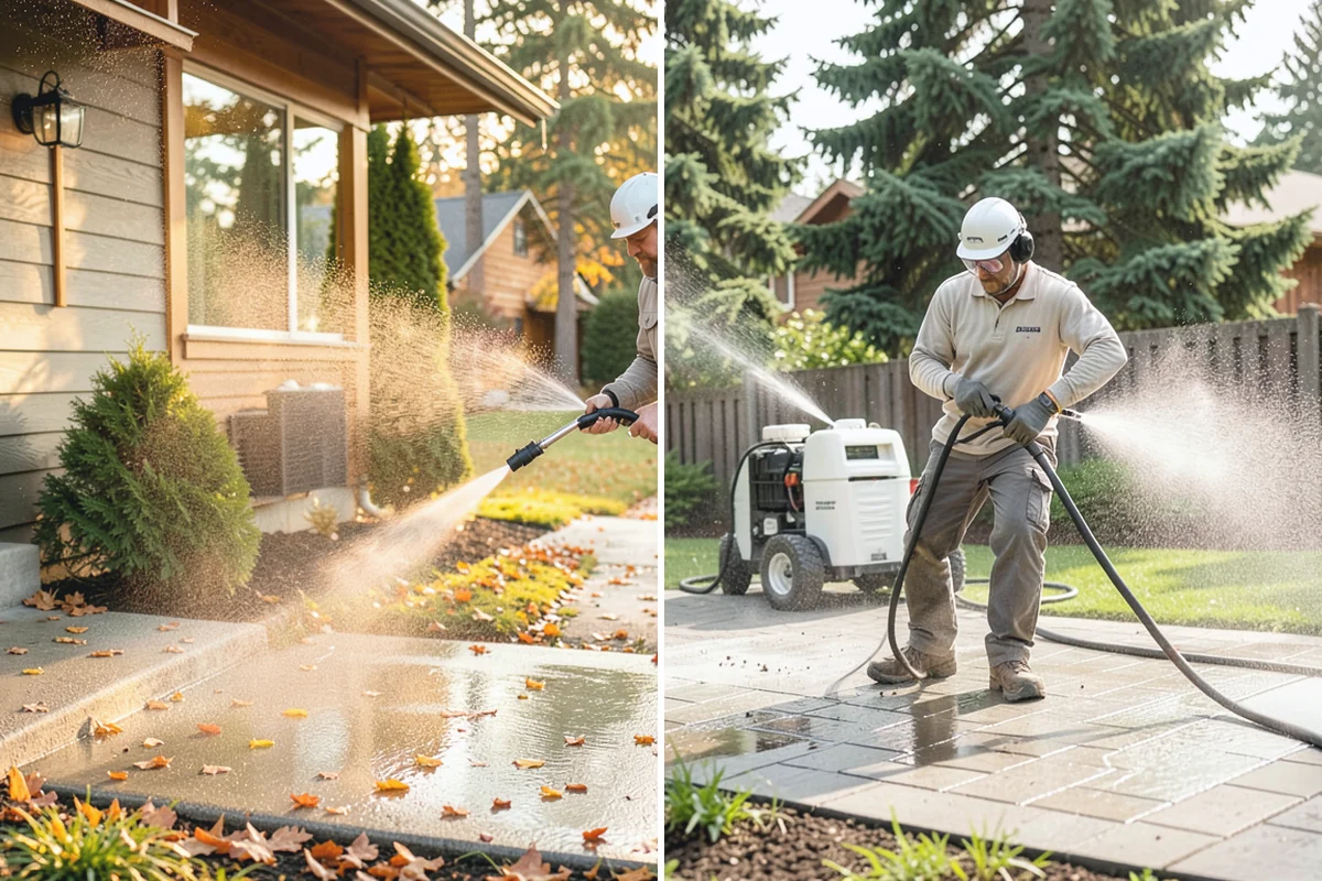 Balcony Cleaning in Buckley, Pierce County, WA - Clear furniture and loose debris from the balcony