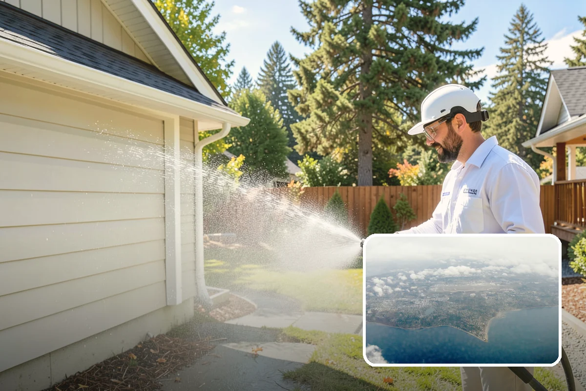 Balcony Cleaning in Burien, King County, WA - Removes slick moss and film from balcony flooring