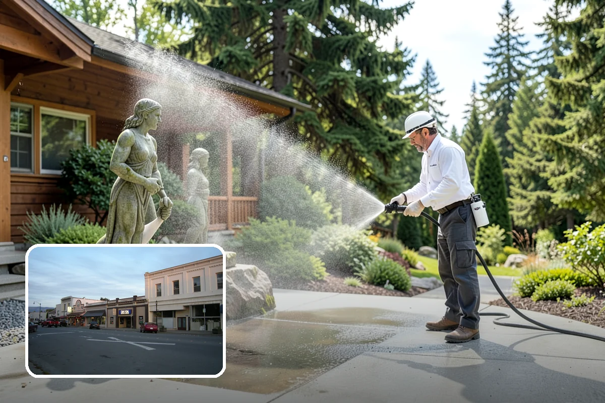 Balcony Cleaning in Burlington, Skagit County, WA - Removes slick moss and film from balcony flooring