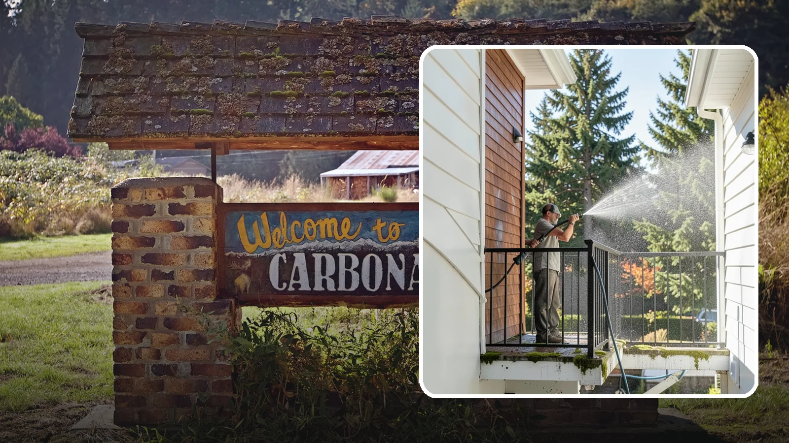 Balcony Cleaning in Carbonado, Pierce County, WA - We wash balcony floors, rails, and undersides to lift the moss, pollen, and grime that collect on these exposed platforms.