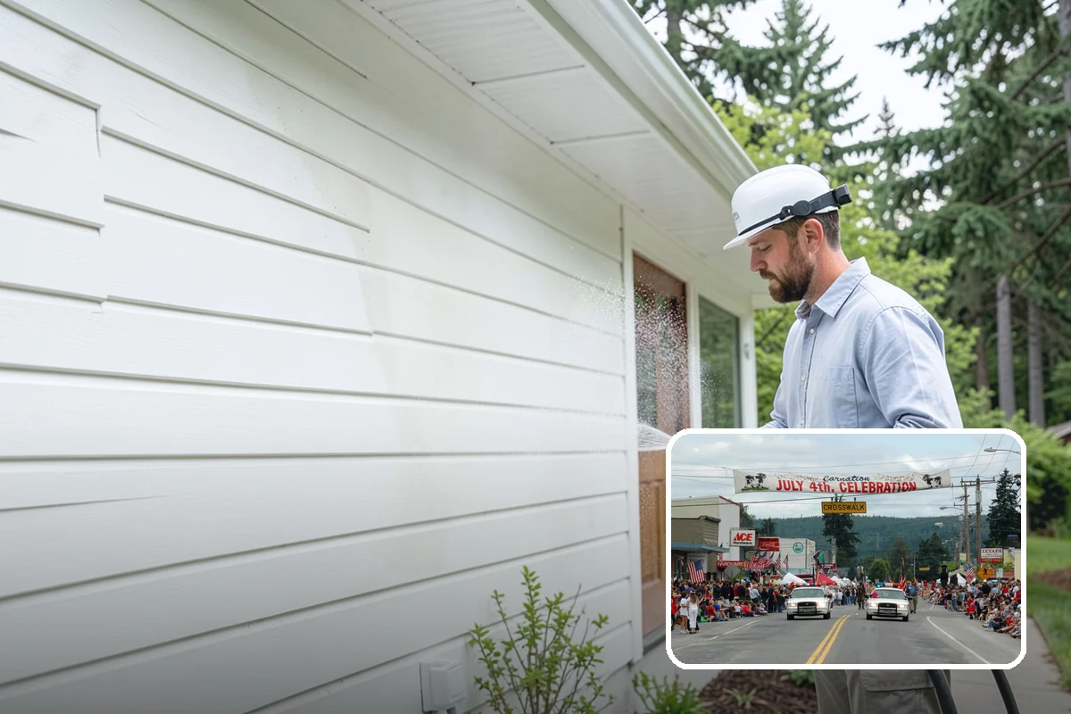Balcony Cleaning in Carnation, King County, WA - Removes slick moss and film from balcony flooring