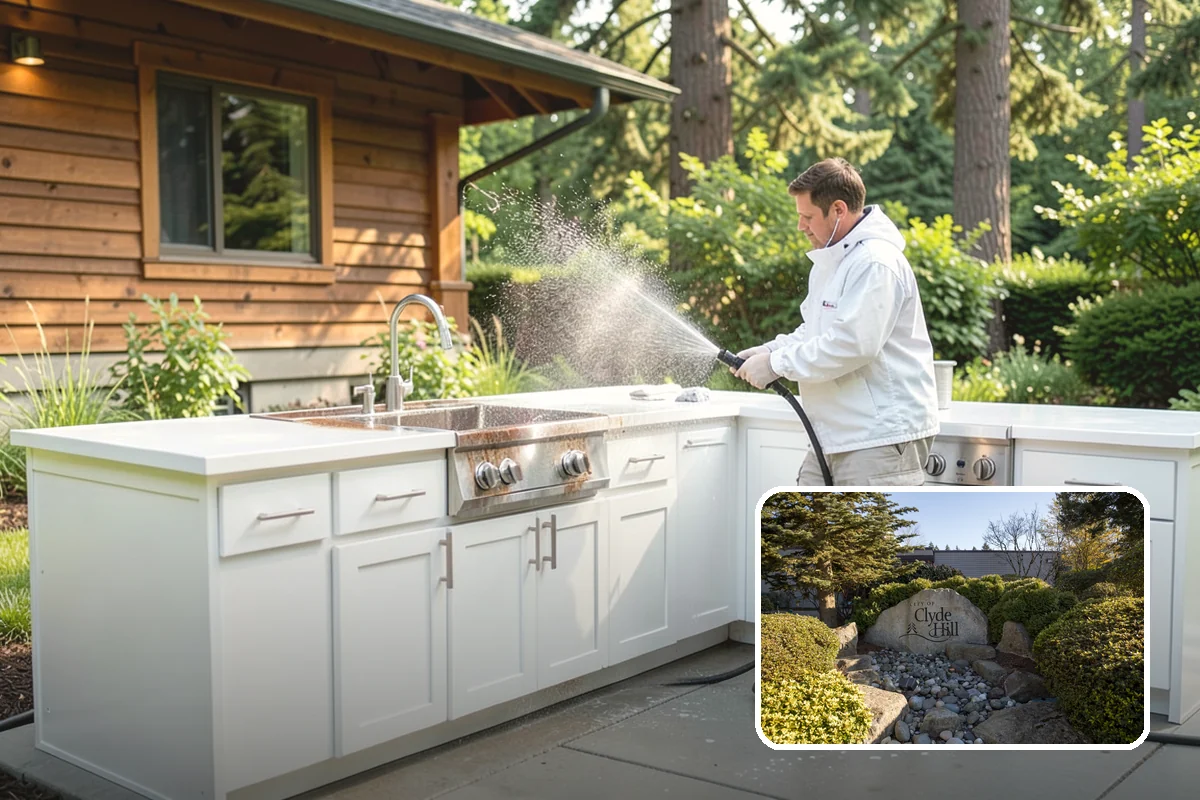Balcony Cleaning in Clyde Hill, King County, WA - Removes slick moss and film from balcony flooring