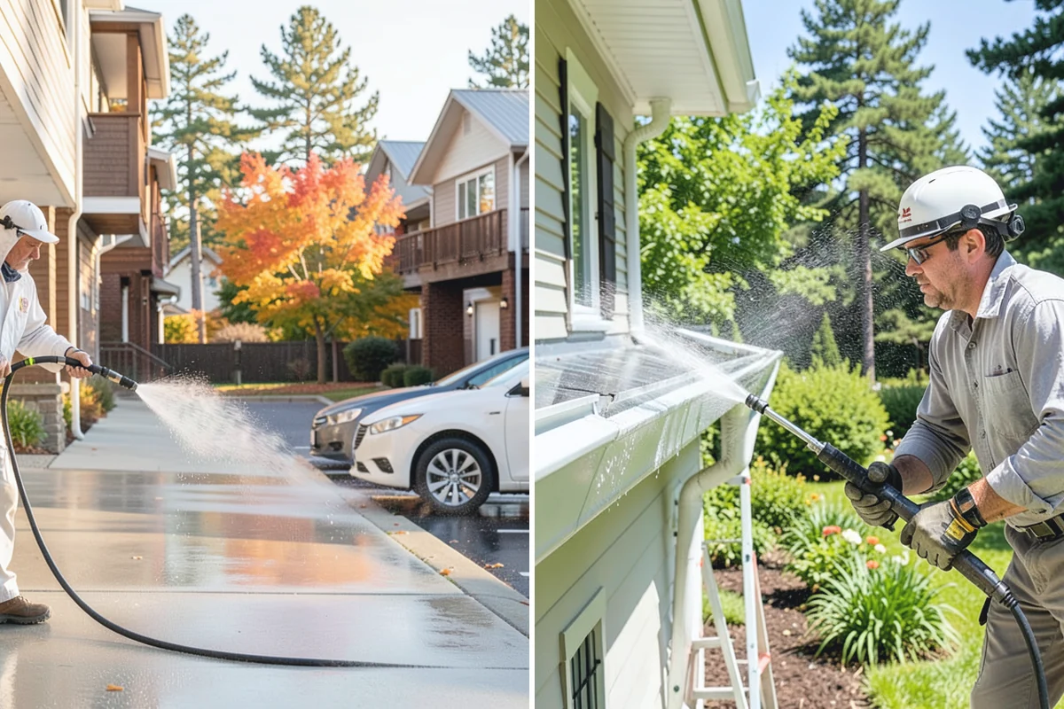 Balcony Cleaning in Coupeville, Island County, WA - Clear furniture and loose debris from the balcony