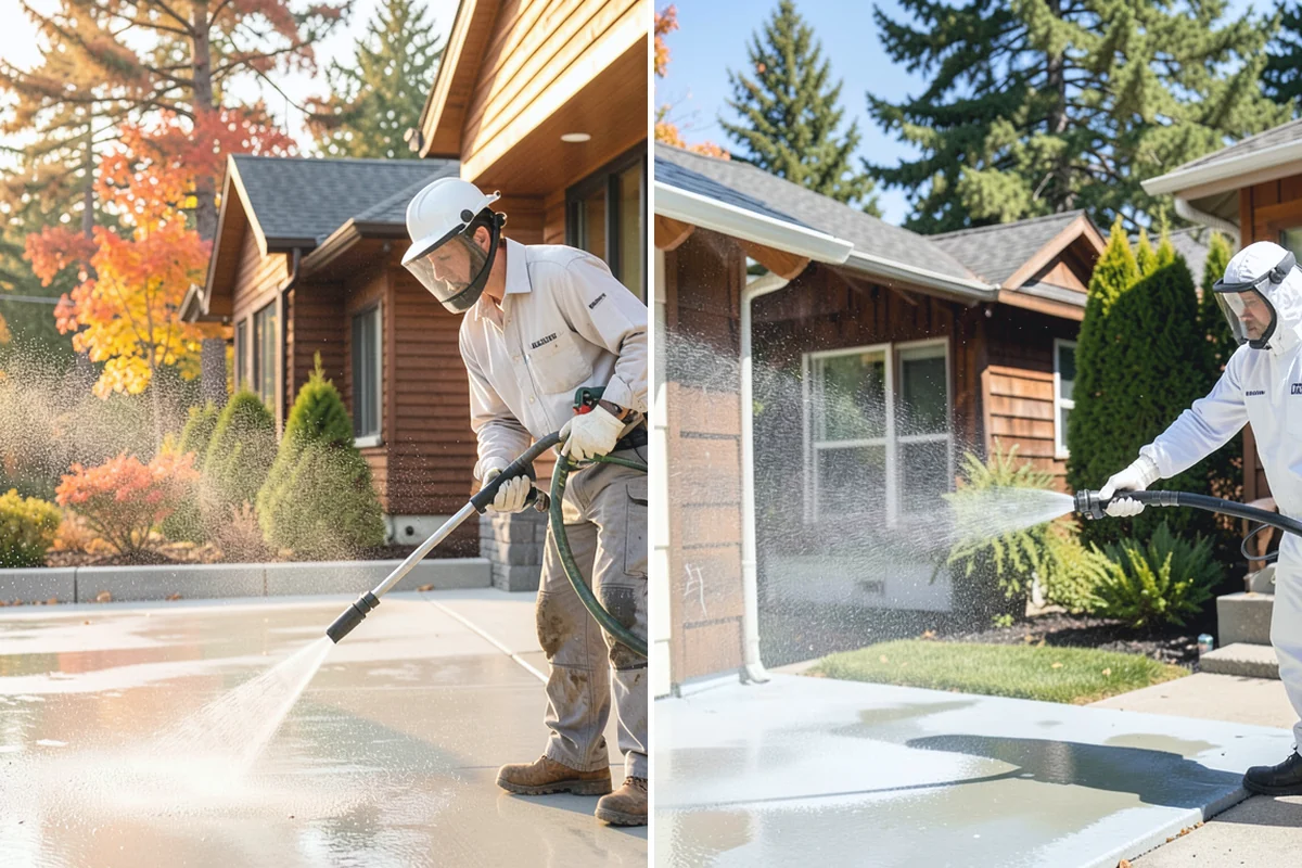 Balcony Cleaning in Darrington, Snohomish County, WA - Clear furniture and loose debris from the balcony