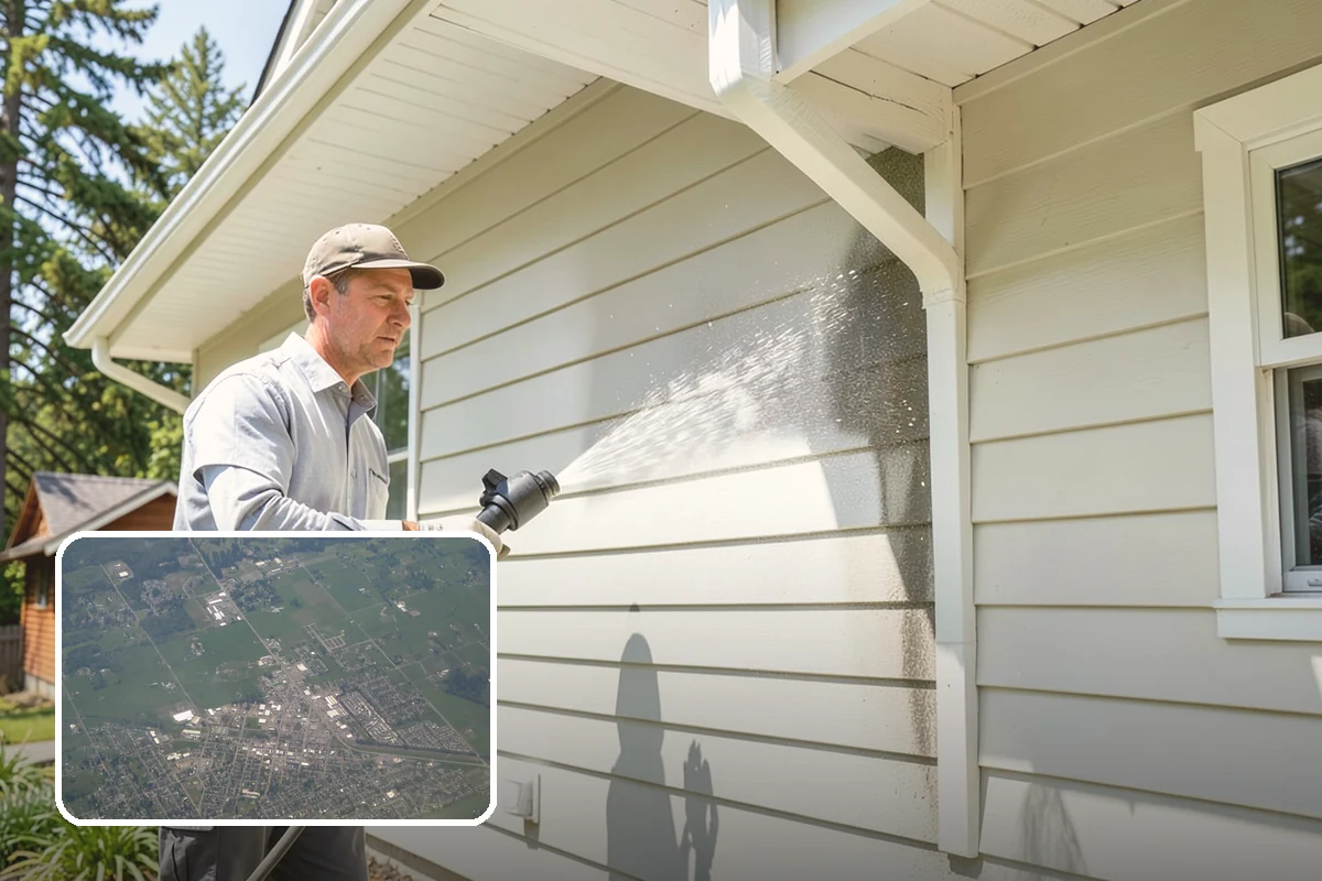 Balcony Cleaning in Enumclaw, King County, WA - Removes slick moss and film from balcony flooring
