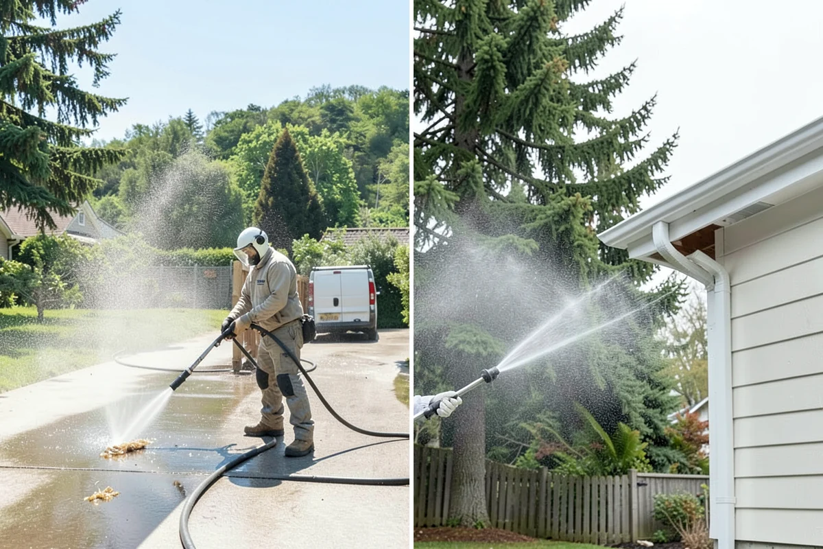 Balcony Cleaning in Enumclaw, King County, WA - Clear furniture and loose debris from the balcony