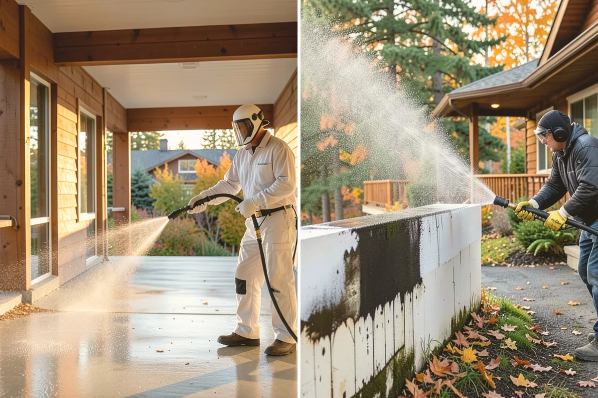 Balcony Cleaning in Fife, Pierce County, WA - Clear furniture and loose debris from the balcony
