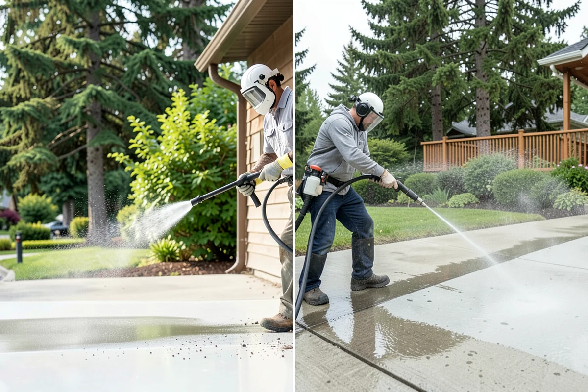 Balcony Cleaning in Gig Harbor, Pierce County, WA - Clear furniture and loose debris from the balcony