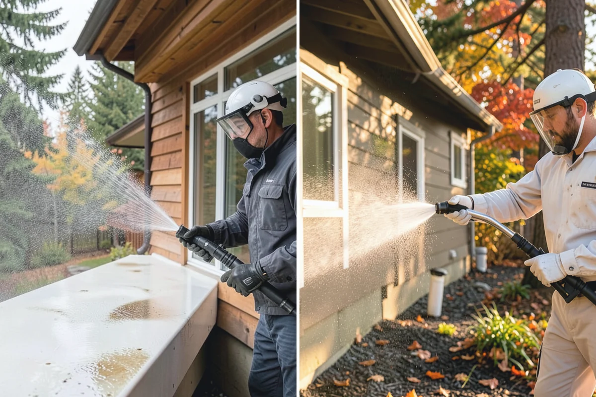 Balcony Cleaning in Gold Bar, Snohomish County, WA - Clear furniture and loose debris from the balcony