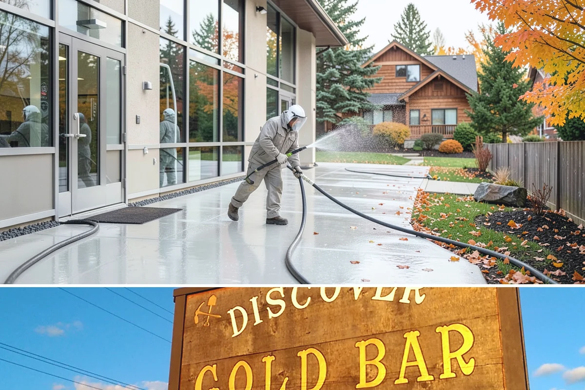 Balcony Cleaning in Gold Bar, Snohomish County, WA - Late spring cleaning clears winter moss and readies the balcony for warm-weather use and open views.