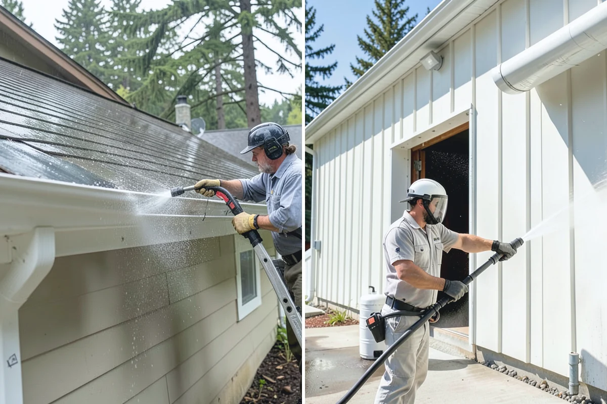 Balcony Cleaning in Granite Falls, Snohomish County, WA - Clear furniture and loose debris from the balcony