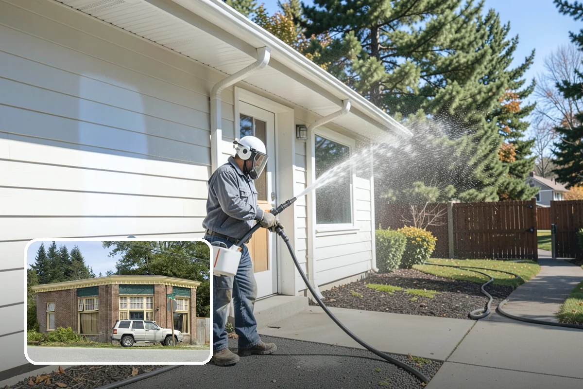 Balcony Cleaning in Hamilton, Skagit County, WA - Removes slick moss and film from balcony flooring