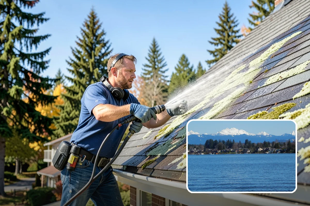 Balcony Cleaning in Lake Stevens, Snohomish County, WA - Removes slick moss and film from balcony flooring