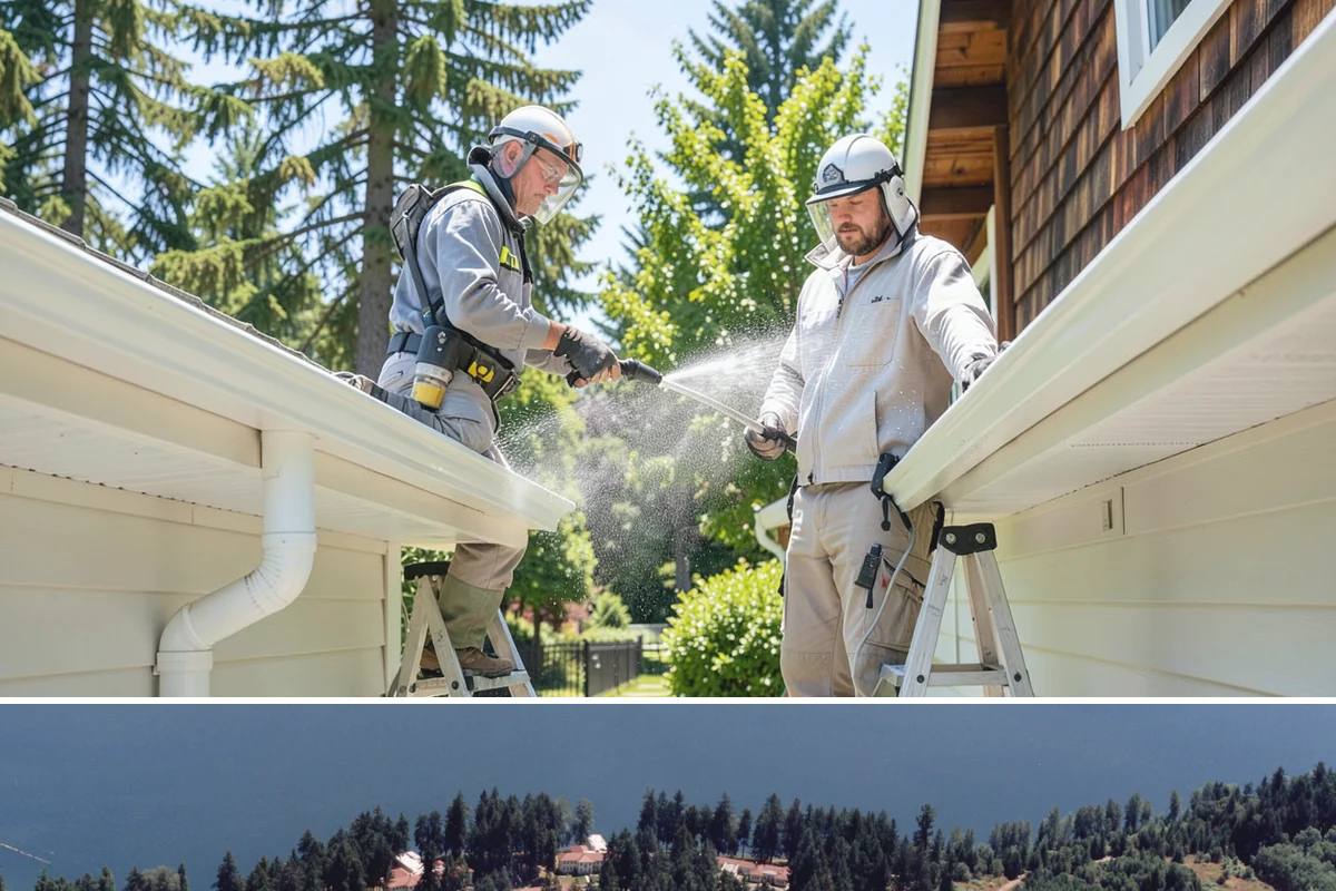 Balcony Cleaning in Lakewood, Pierce County, WA - Late spring cleaning clears winter moss and readies the balcony for warm-weather use and open views.