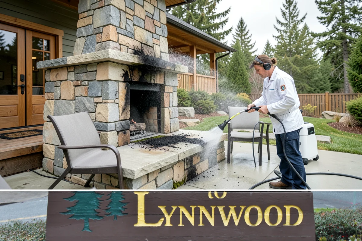 Balcony Cleaning in Lynnwood, Snohomish County, WA - Late spring cleaning clears winter moss and readies the balcony for warm-weather use and open views.