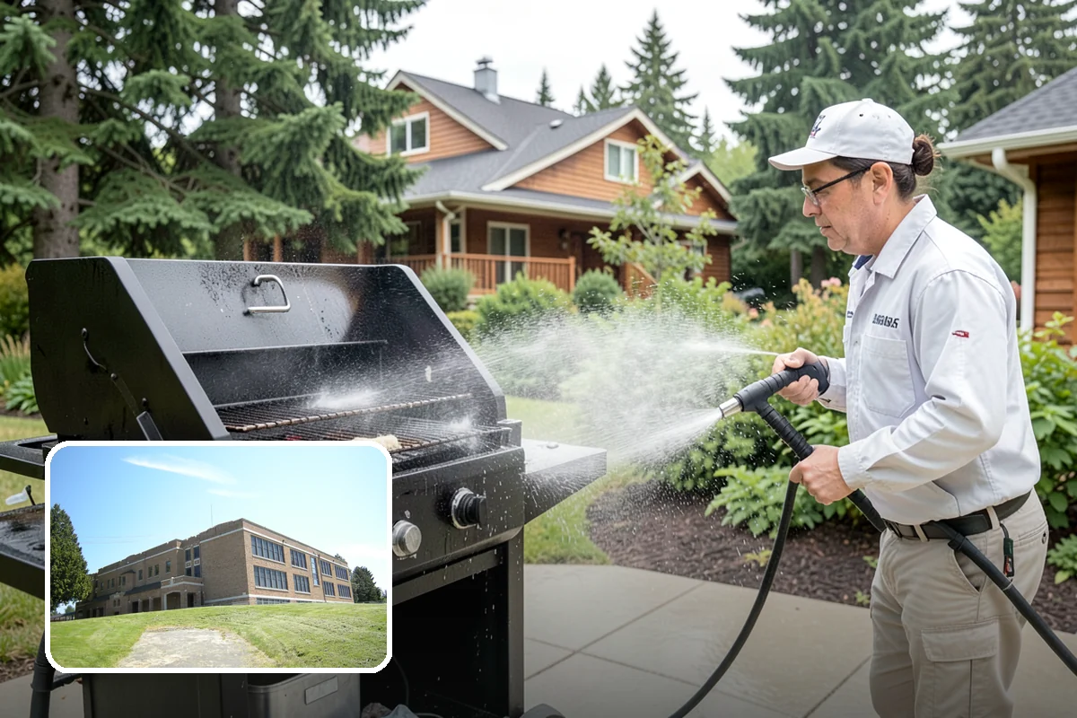 Balcony Cleaning in Maple Valley, King County, WA - Removes slick moss and film from balcony flooring