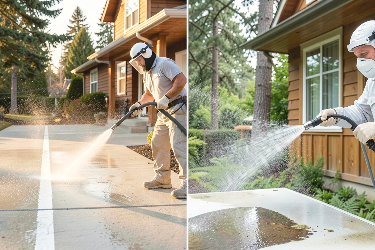 Balcony Cleaning in Mill Creek, Snohomish County, WA - Clear furniture and loose debris from the balcony