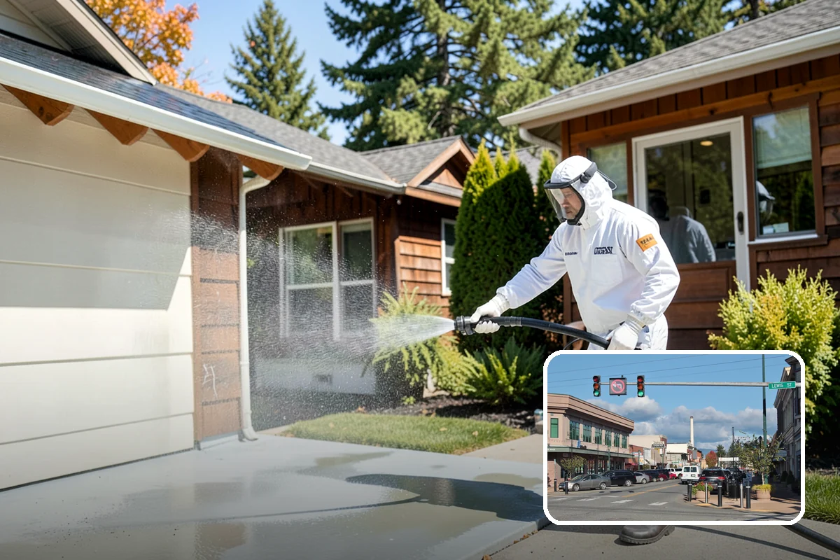 Balcony Cleaning in Monroe, Snohomish County, WA - Removes slick moss and film from balcony flooring