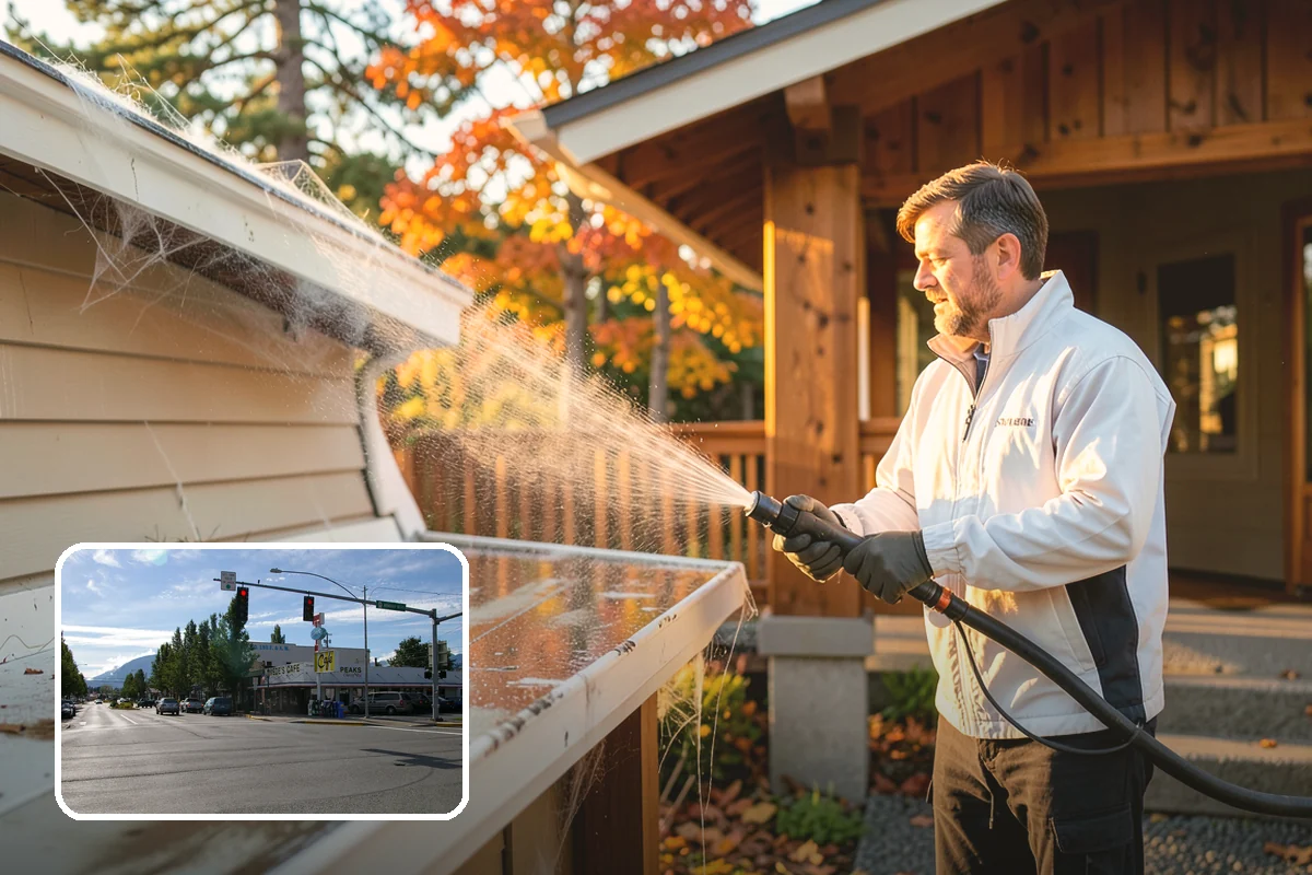 Balcony Cleaning in North Bend, King County, WA - Removes slick moss and film from balcony flooring