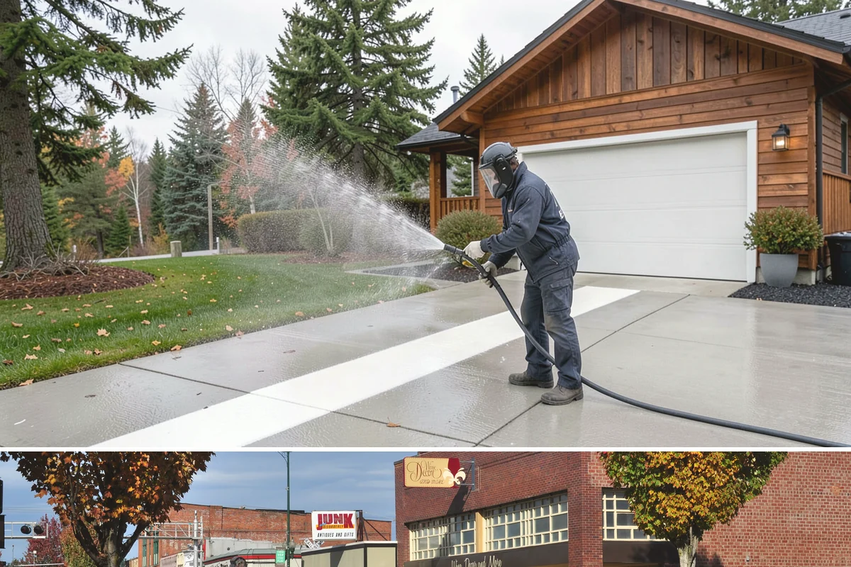 Balcony Cleaning in Puyallup, Pierce County, WA - Late spring cleaning clears winter moss and readies the balcony for warm-weather use and open views.