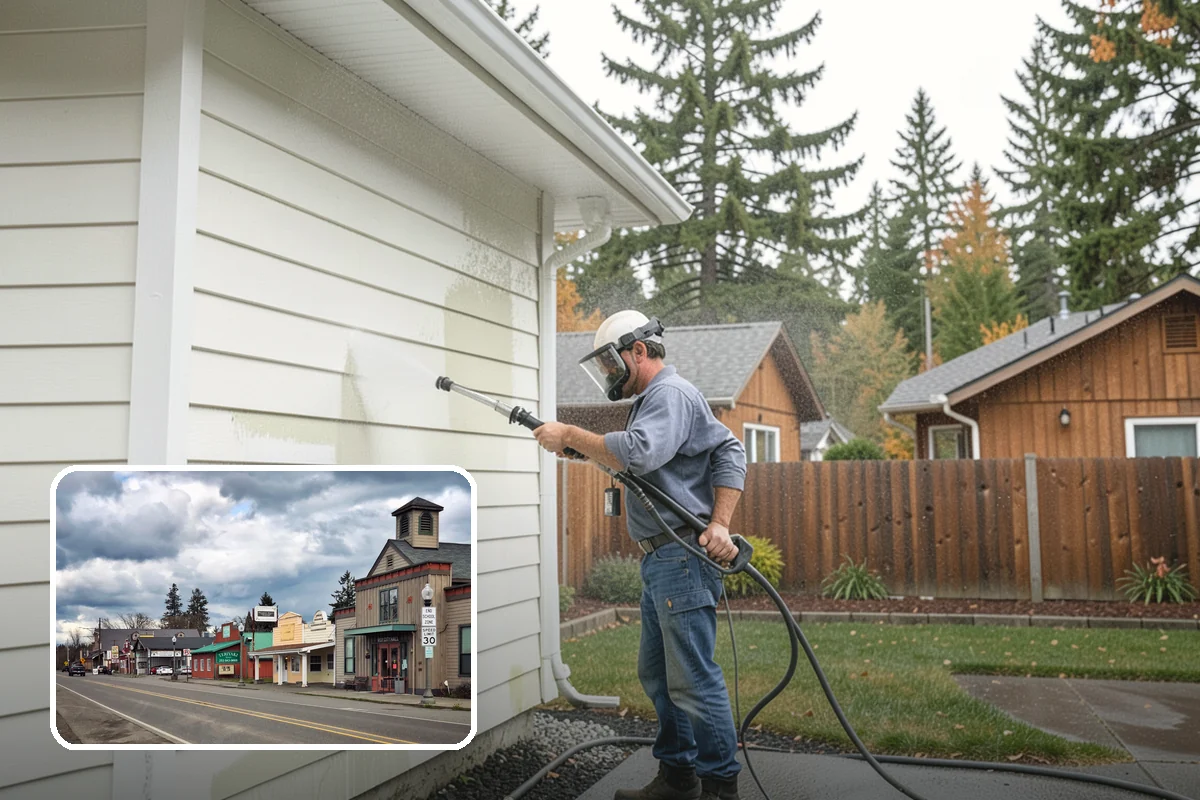 Balcony Cleaning in Roy, Pierce County, WA - Removes slick moss and film from balcony flooring