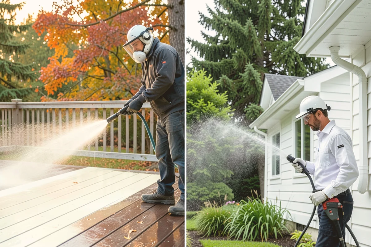 Balcony Cleaning in Sammamish, King County, WA - Clear furniture and loose debris from the balcony