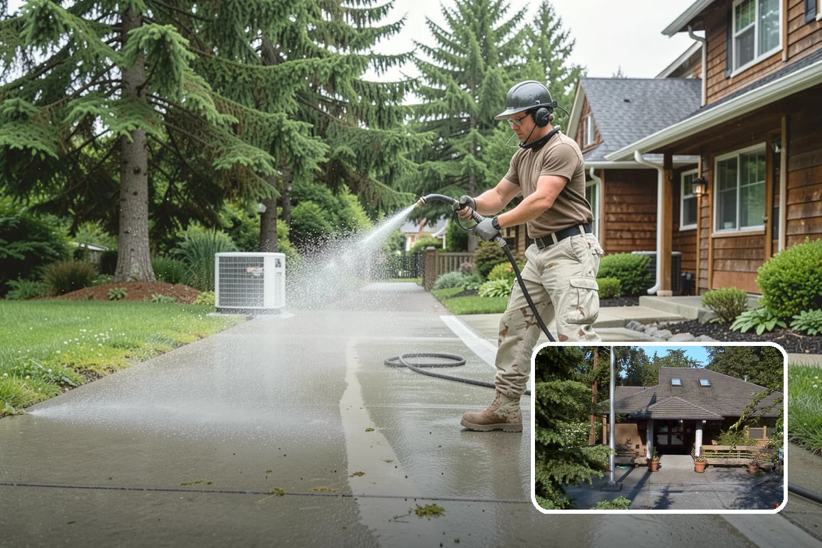 Balcony Cleaning in Yarrow Point, King County, WA - Removes slick moss and film from balcony flooring