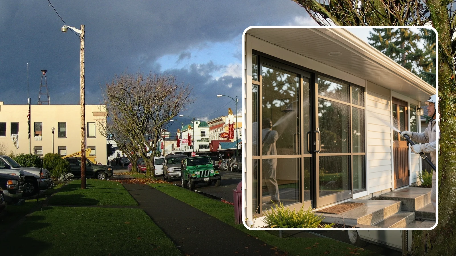 Bank Exterior Cleaning in Arlington, Snohomish County, WA - Polished exterior cleaning for banks and credit unions that keeps facades, entrances, ATM areas, and drive-up lanes looking...