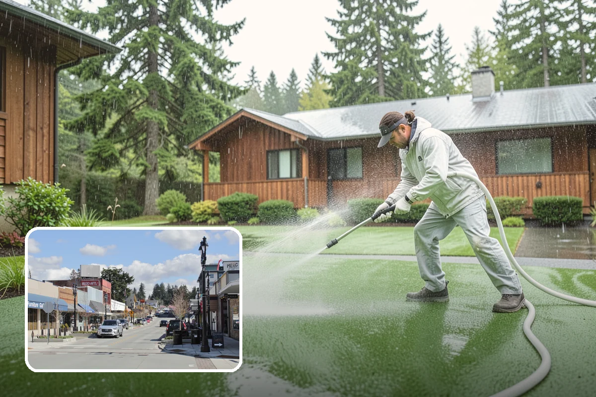 Bank Exterior Cleaning in Bothell, King County, WA - Maintains a clean, trustworthy image at every customer touch point
