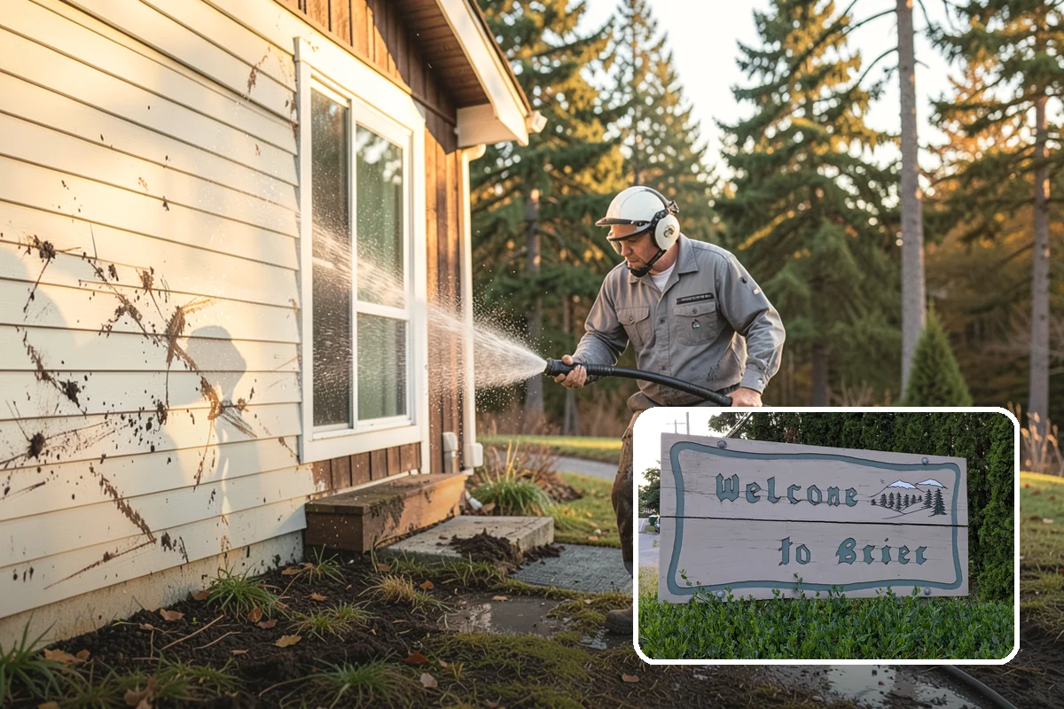 Bank Exterior Cleaning in Brier, Snohomish County, WA - Maintains a clean, trustworthy image at every customer touch point