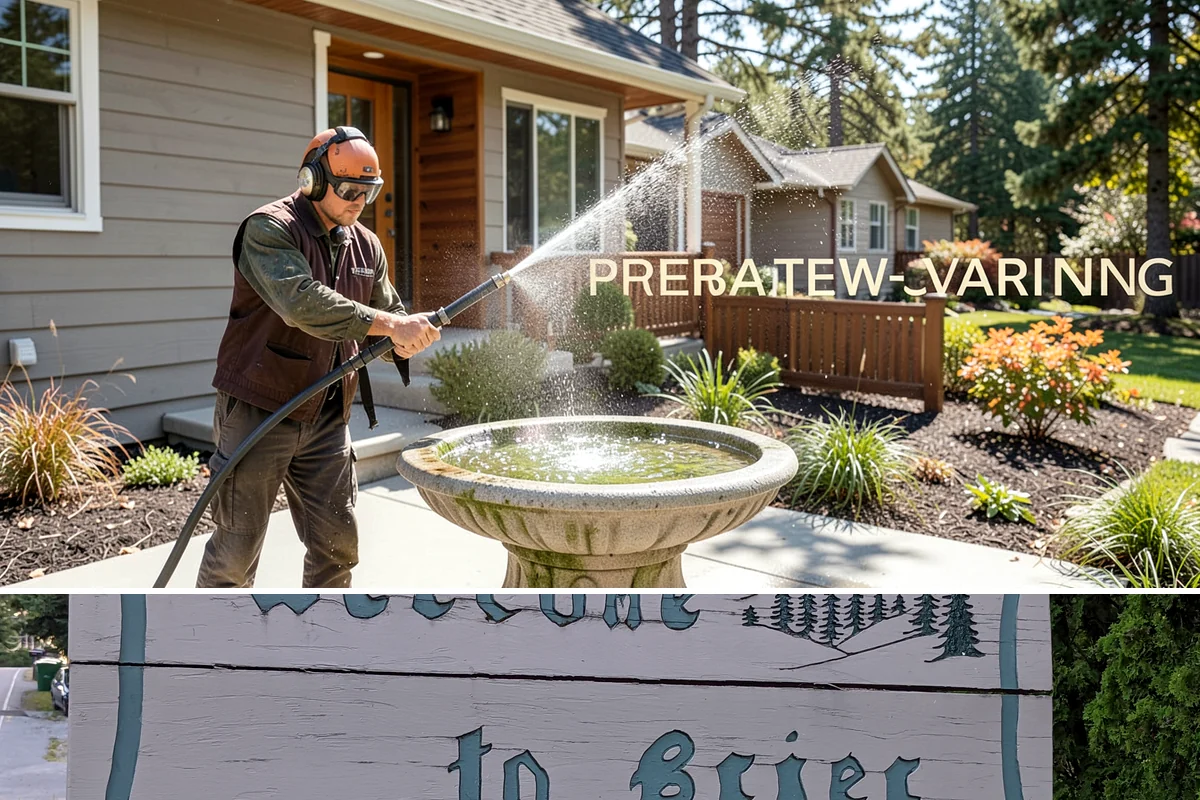 Bank Exterior Cleaning in Brier, Snohomish County, WA - Quarterly cleaning keeps a bank exterior consistently sharp, with added attention in spring when pollen and algae peak.