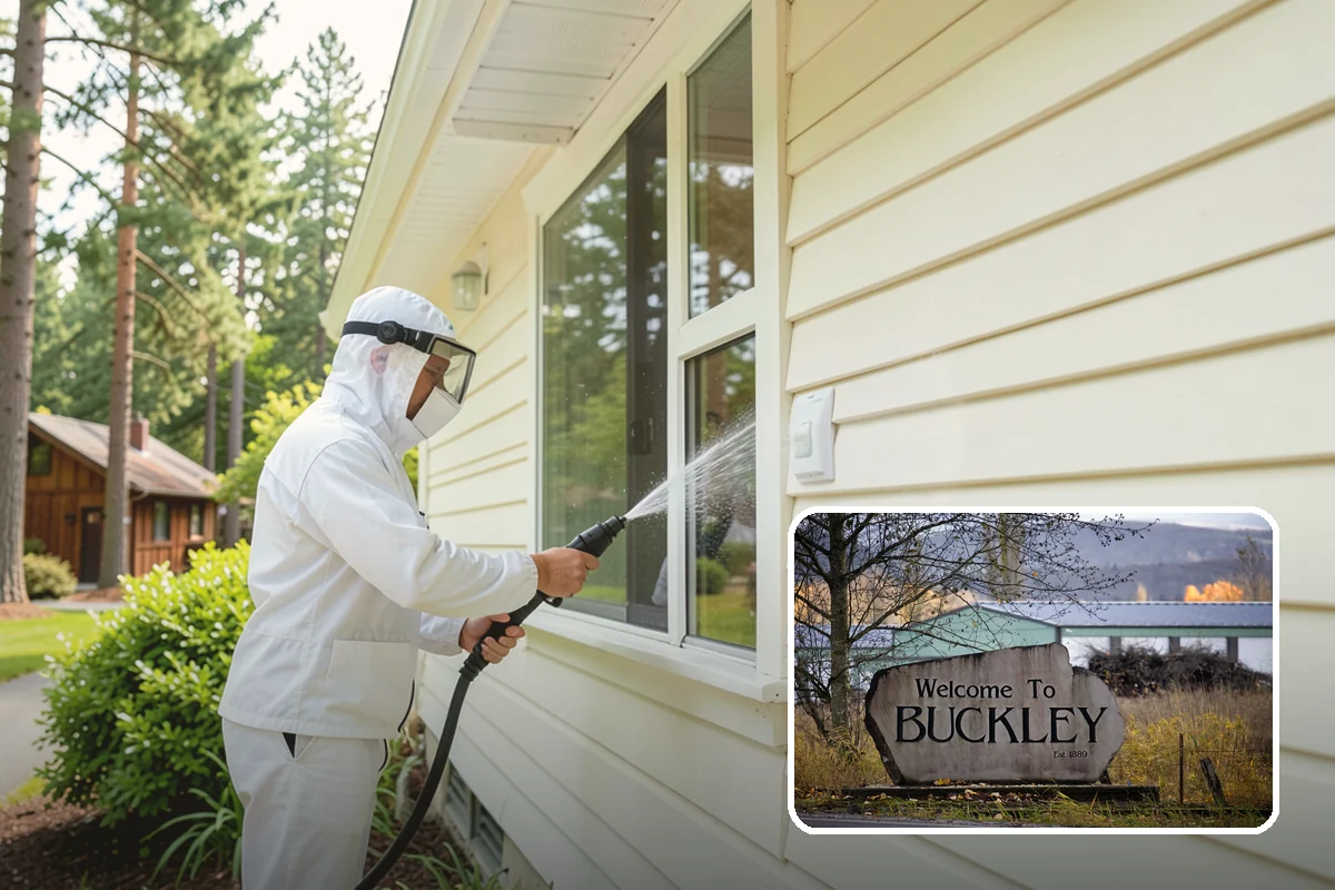 Bank Exterior Cleaning in Buckley, Pierce County, WA - Maintains a clean, trustworthy image at every customer touch point