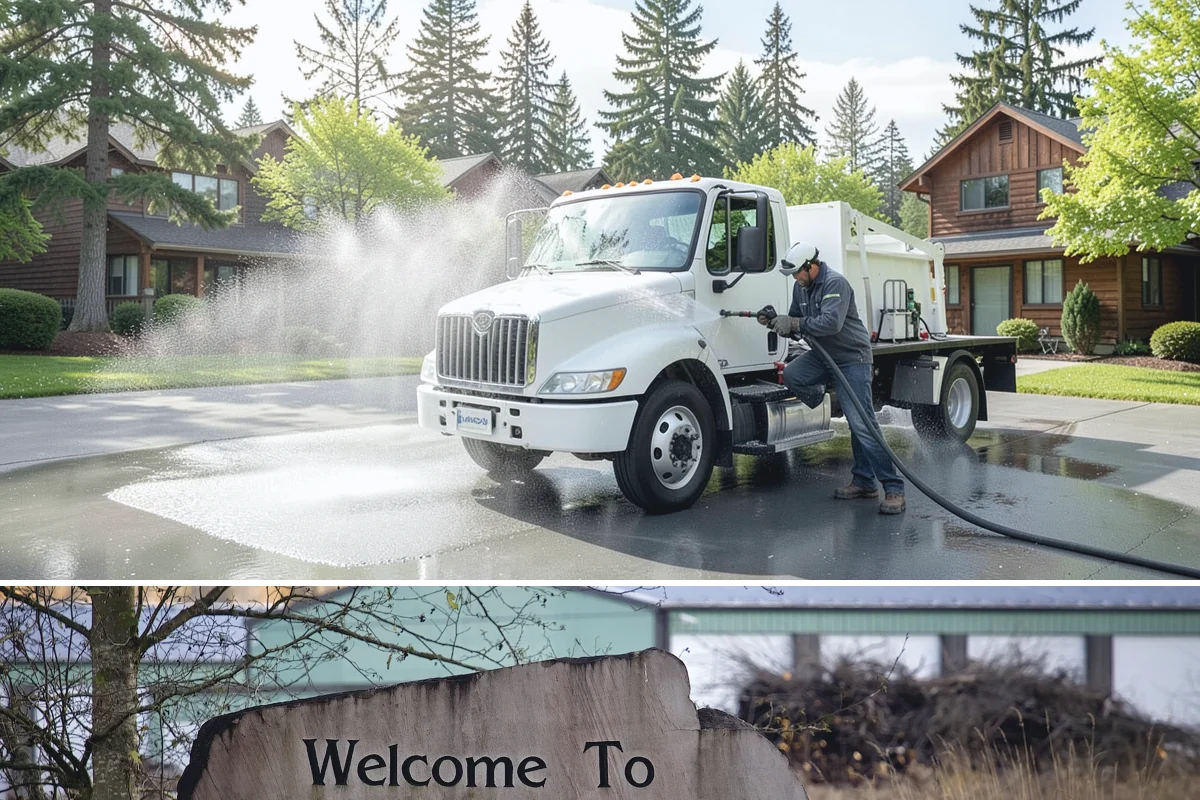 Bank Exterior Cleaning in Buckley, Pierce County, WA - Quarterly cleaning keeps a bank exterior consistently sharp, with added attention in spring when pollen and algae peak.