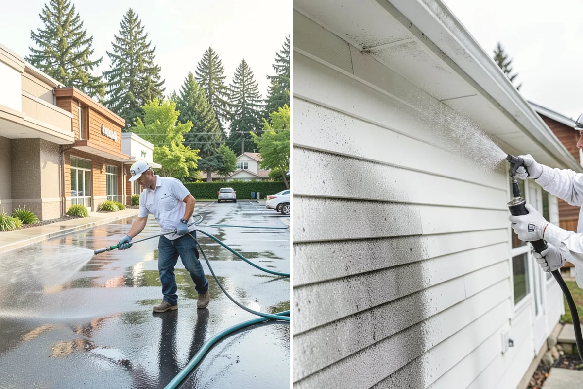 Bank Exterior Cleaning in Burien, King County, WA - Coordinate access around hours and security systems
