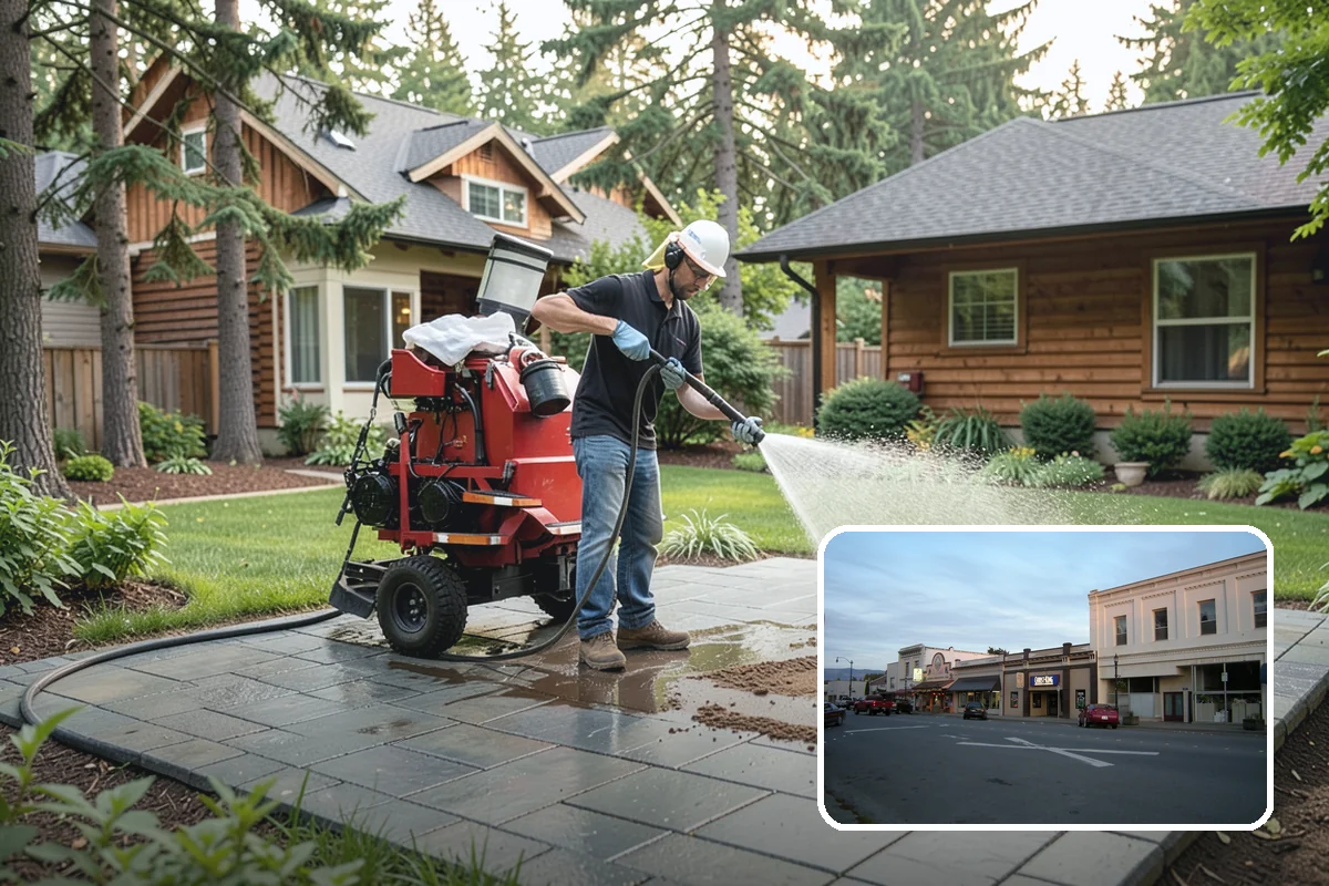 Bank Exterior Cleaning in Burlington, Skagit County, WA - Maintains a clean, trustworthy image at every customer touch point