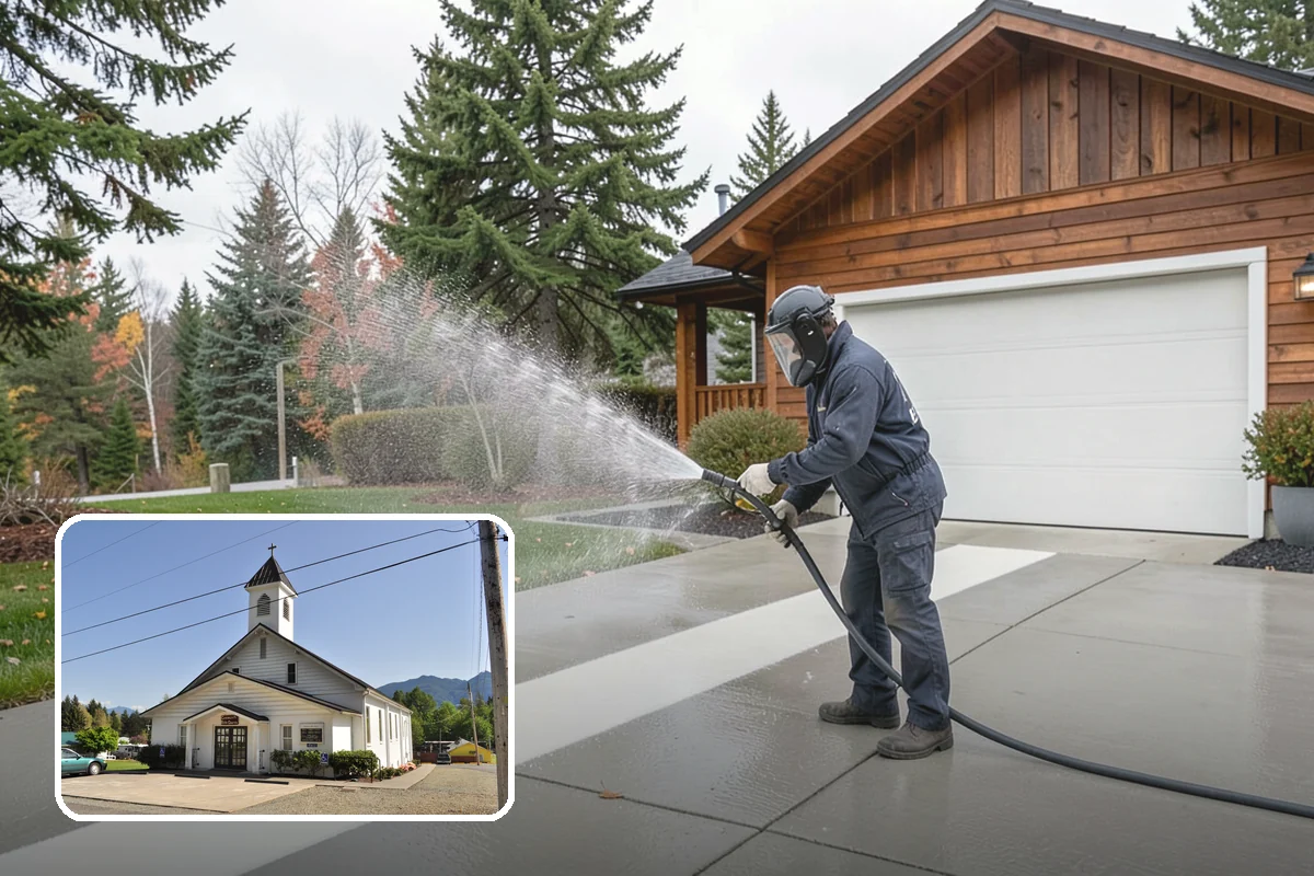 Bank Exterior Cleaning in Concrete, Skagit County, WA - Maintains a clean, trustworthy image at every customer touch point