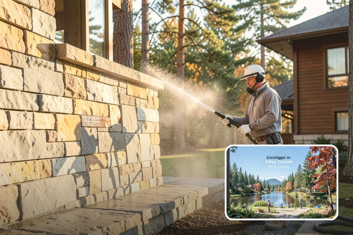 Bank Exterior Cleaning in Covington, King County, WA - Maintains a clean, trustworthy image at every customer touch point