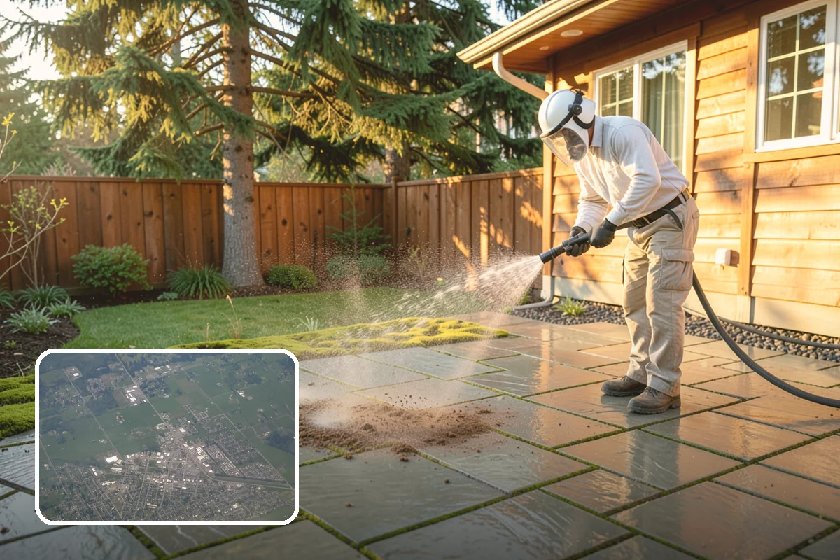 Bank Exterior Cleaning in Enumclaw, King County, WA - Maintains a clean, trustworthy image at every customer touch point