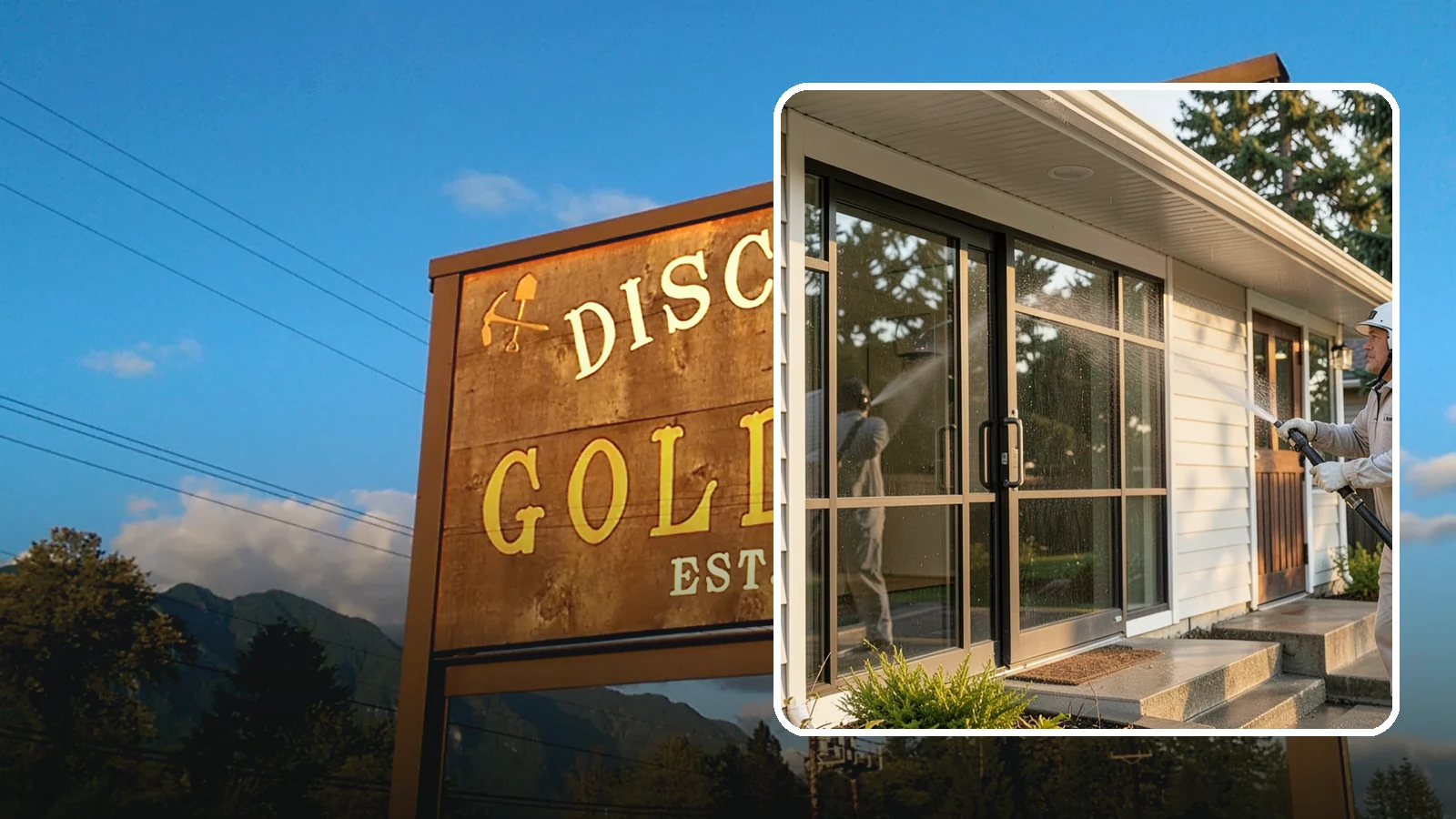 Bank Exterior Cleaning in Gold Bar, Snohomish County, WA - Polished exterior cleaning for banks and credit unions that keeps facades, entrances, ATM areas, and drive-up lanes looking...