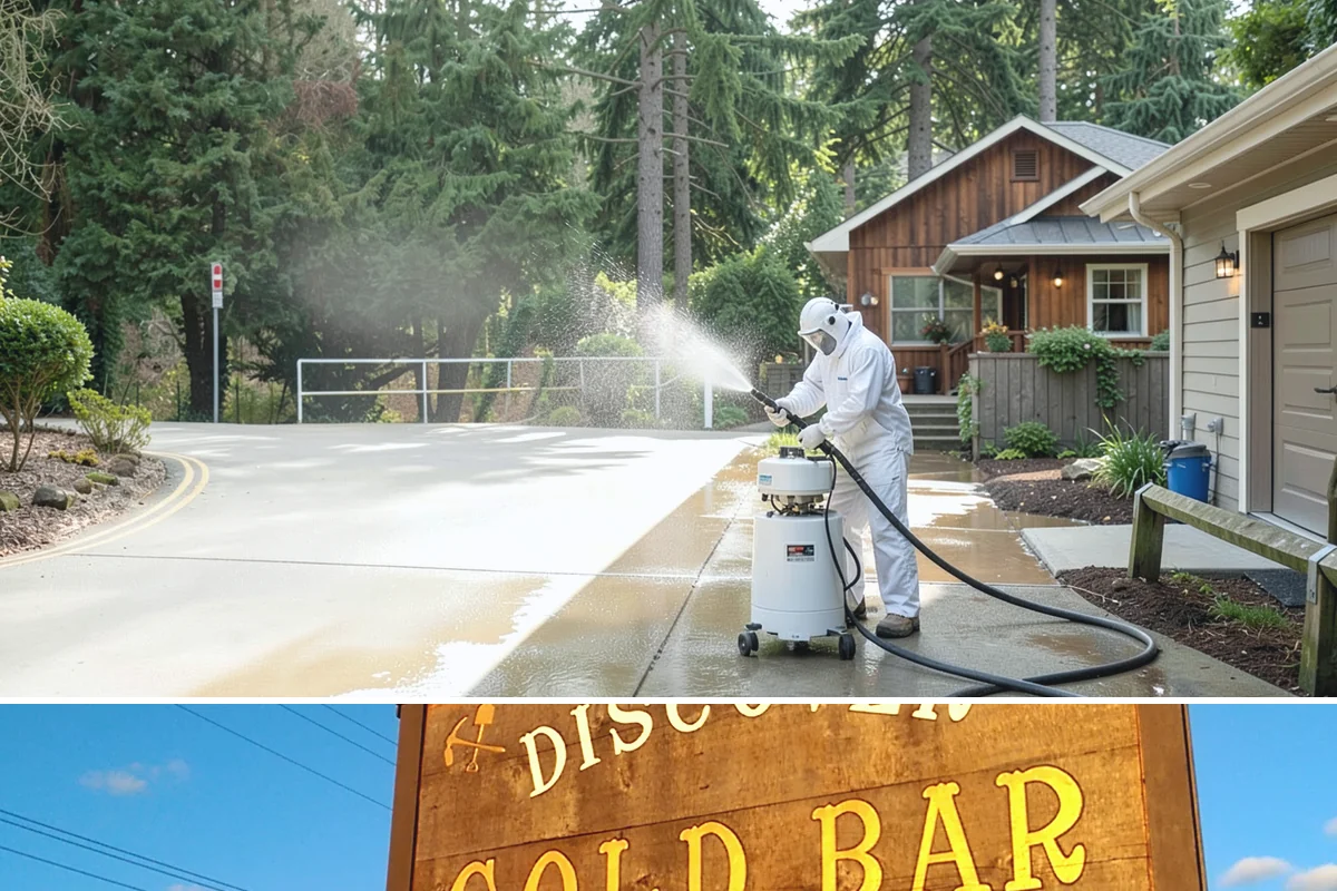 Bank Exterior Cleaning in Gold Bar, Snohomish County, WA - Quarterly cleaning keeps a bank exterior consistently sharp, with added attention in spring when pollen and algae peak.