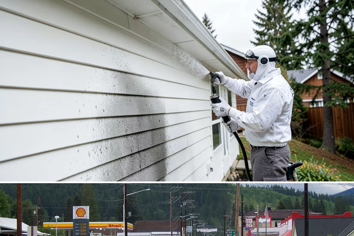 Bank Exterior Cleaning in Granite Falls, Snohomish County, WA - Quarterly cleaning keeps a bank exterior consistently sharp, with added attention in spring when pollen and algae peak.