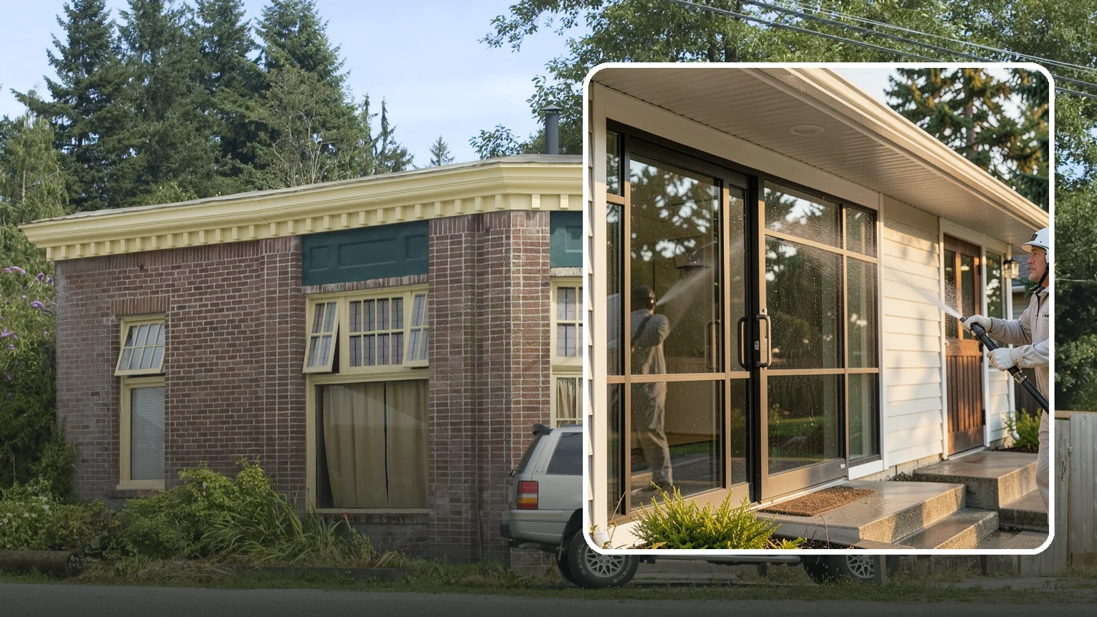 Bank Exterior Cleaning in Hamilton, Skagit County, WA - Polished exterior cleaning for banks and credit unions that keeps facades, entrances, ATM areas, and drive-up lanes looking...