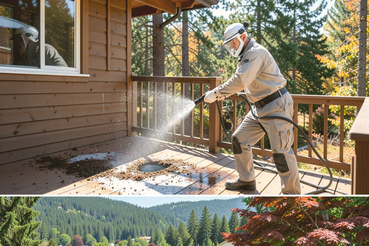 Bank Exterior Cleaning in Index, Snohomish County, WA - Quarterly cleaning keeps a bank exterior consistently sharp, with added attention in spring when pollen and algae peak.
