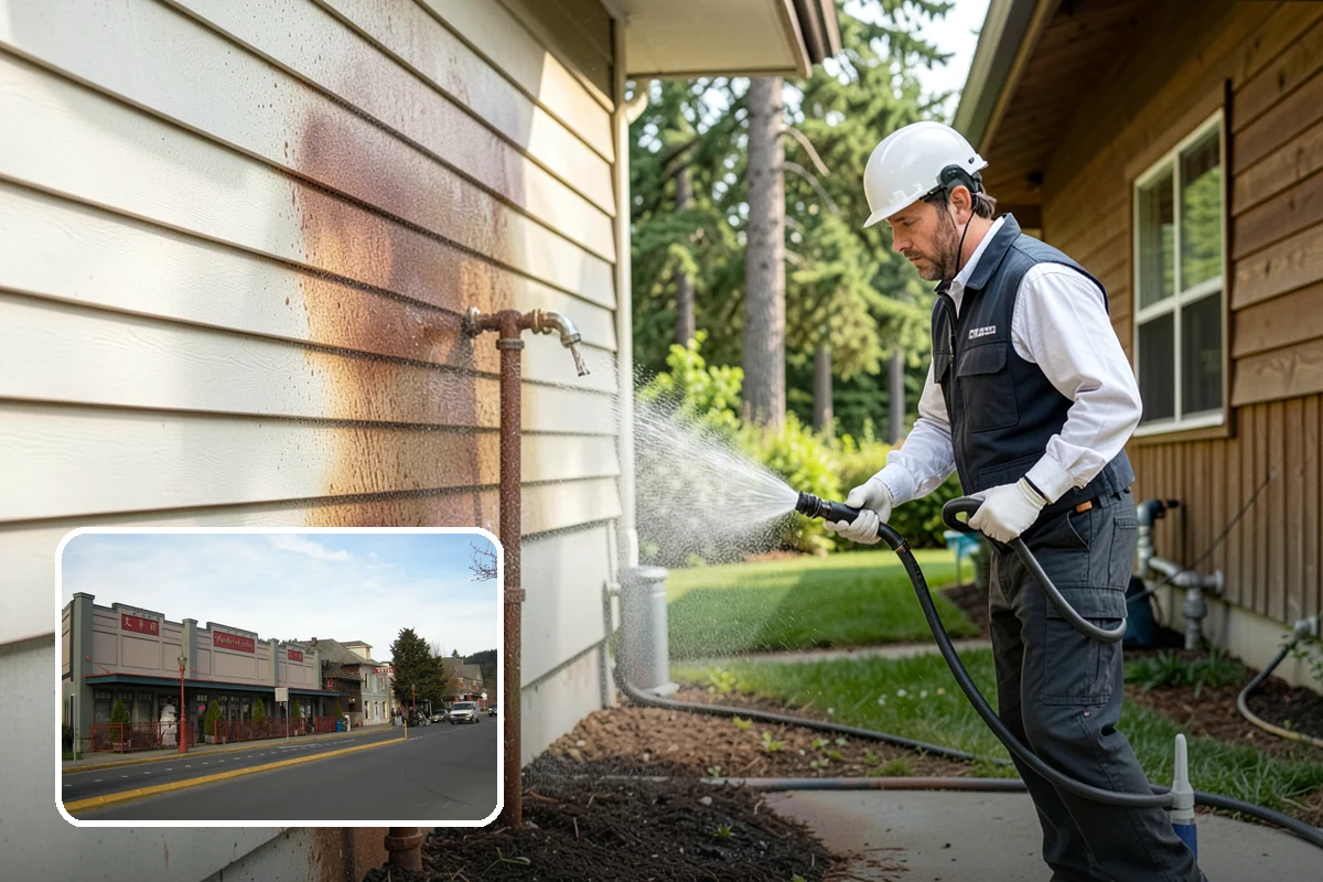 Bank Exterior Cleaning in Issaquah, King County, WA - Maintains a clean, trustworthy image at every customer touch point