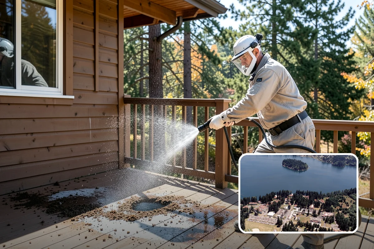 Bank Exterior Cleaning in Lakewood, Pierce County, WA - Maintains a clean, trustworthy image at every customer touch point